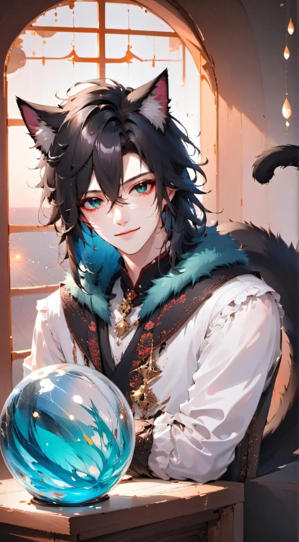 ai character: Nilo Bluefur background