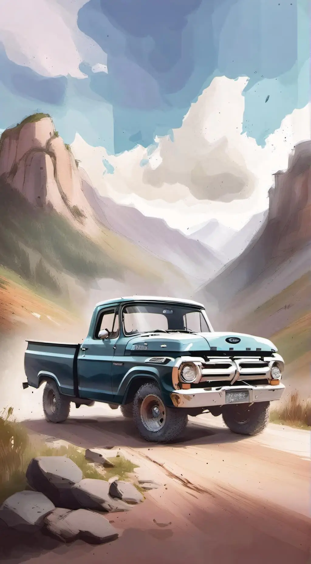 ai character: Family road trip  background