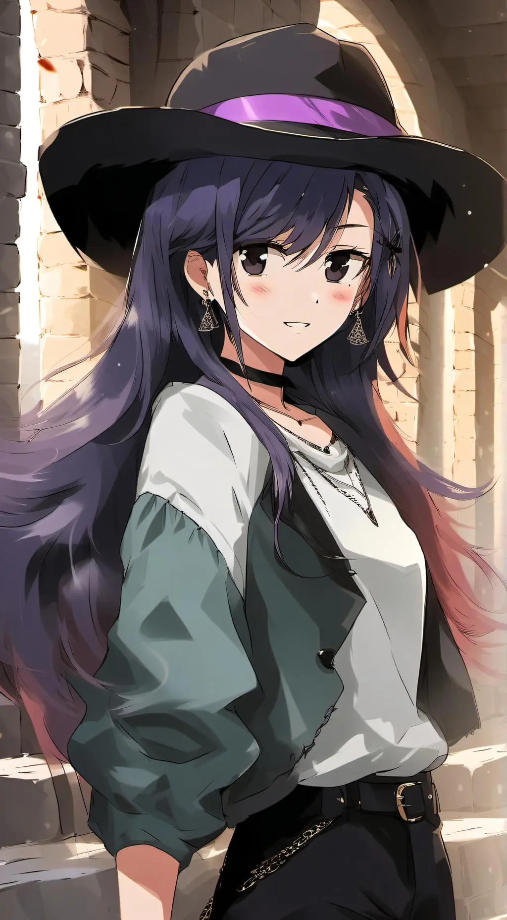 ai character: Autumn background
