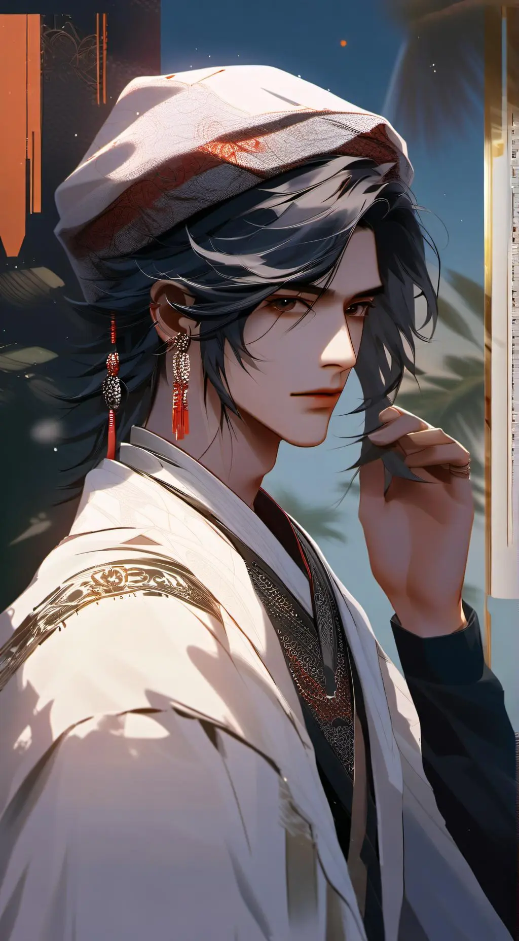 ai character: Lucas  background