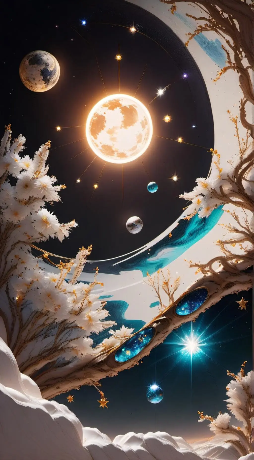 ai character: Lonely planets  background