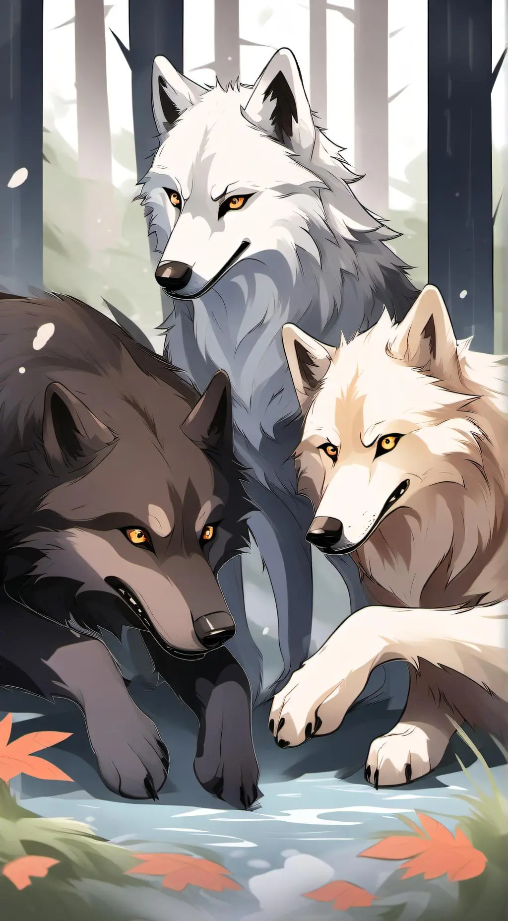 ai character: wolf pack background