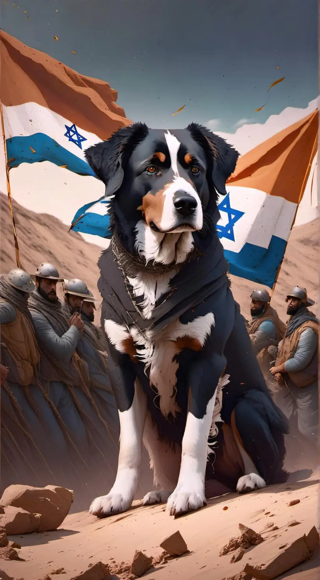 ai character: Hero Dog 🐕 background