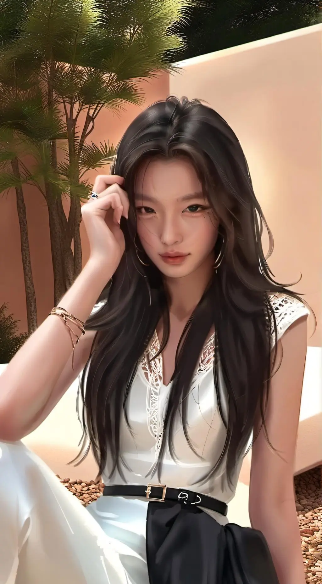 ai character: katseye asmr background