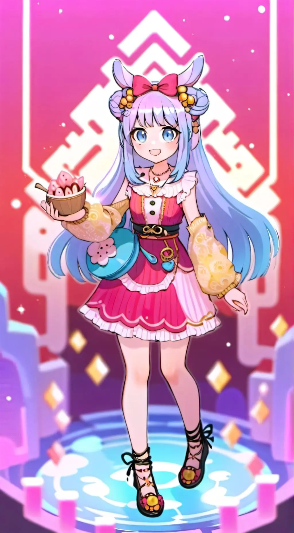 ai character: tu grupo en bosque background