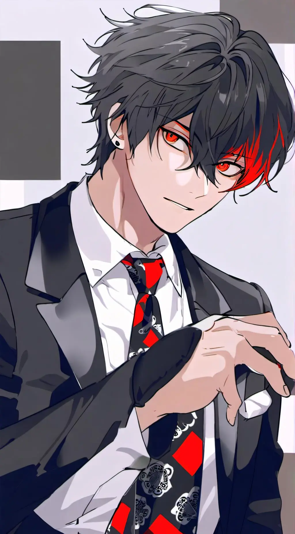 ai character: 🦇🌹~victor~♥️🖤 background