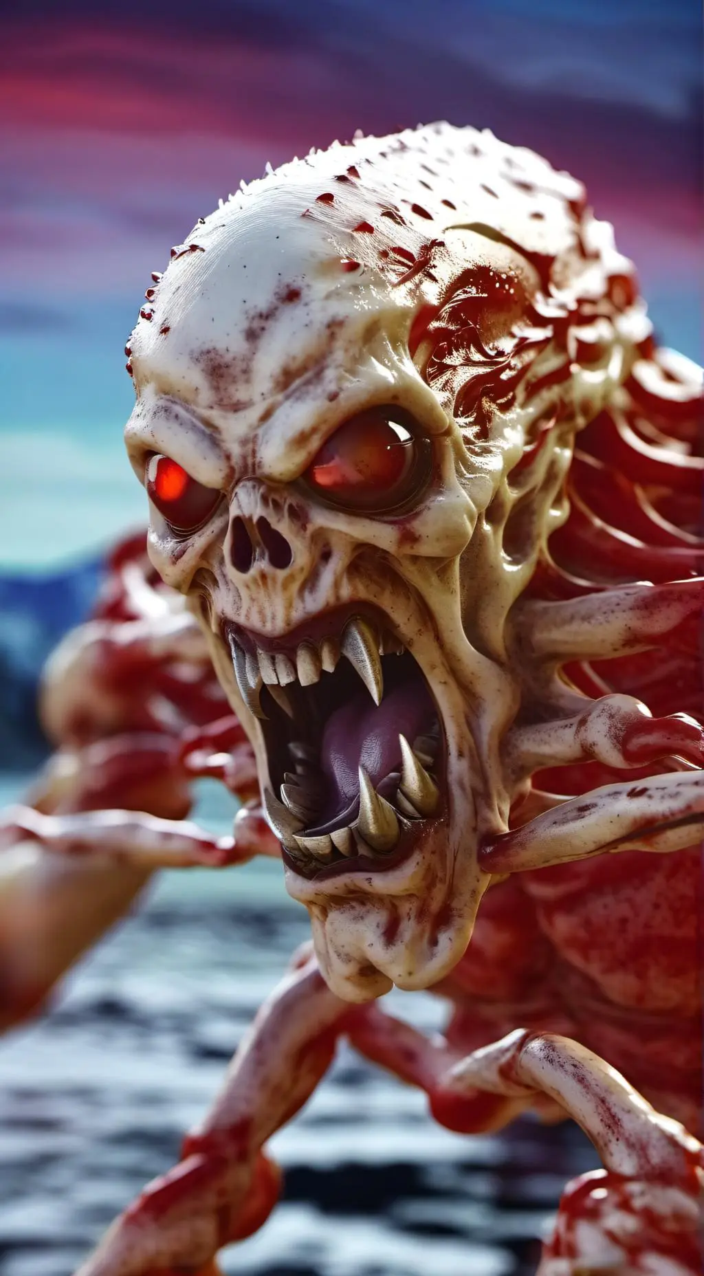 ai character: Flesh apacolypse background