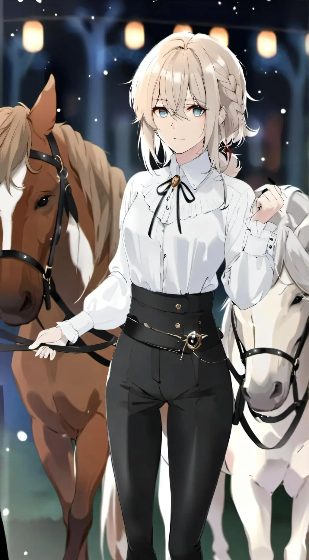 ai character: horses background
