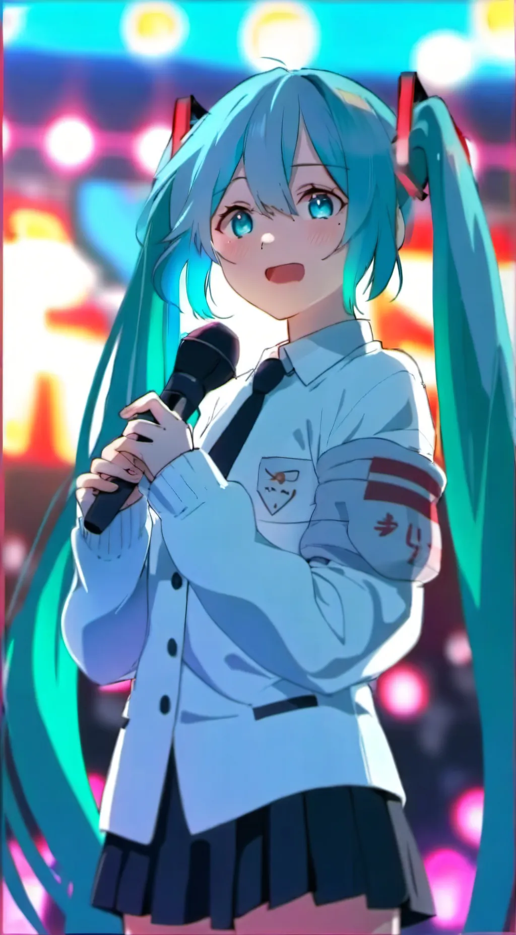 ai character: 💕 hatsune miku 💕❤️ background