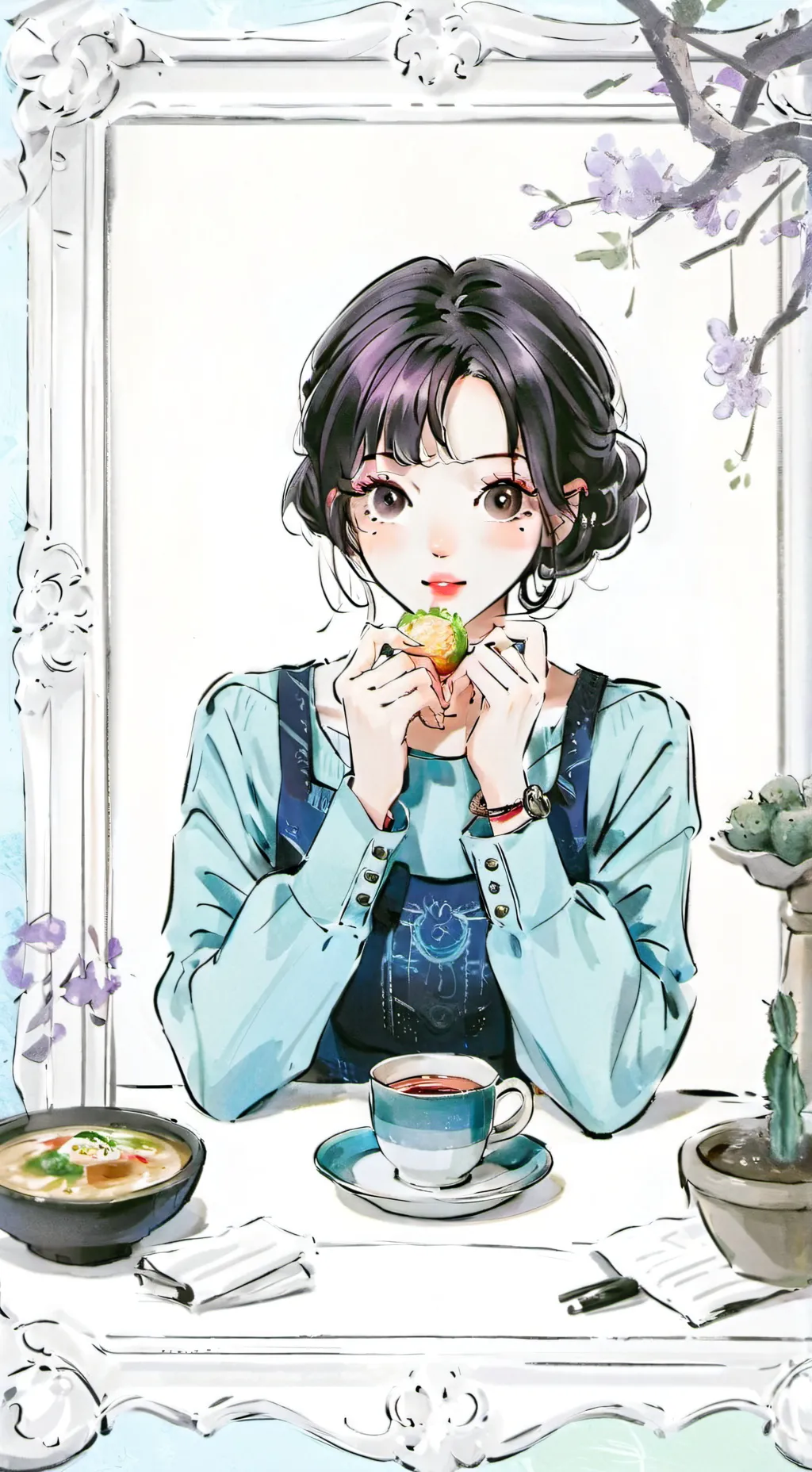 ai character: Zoey background