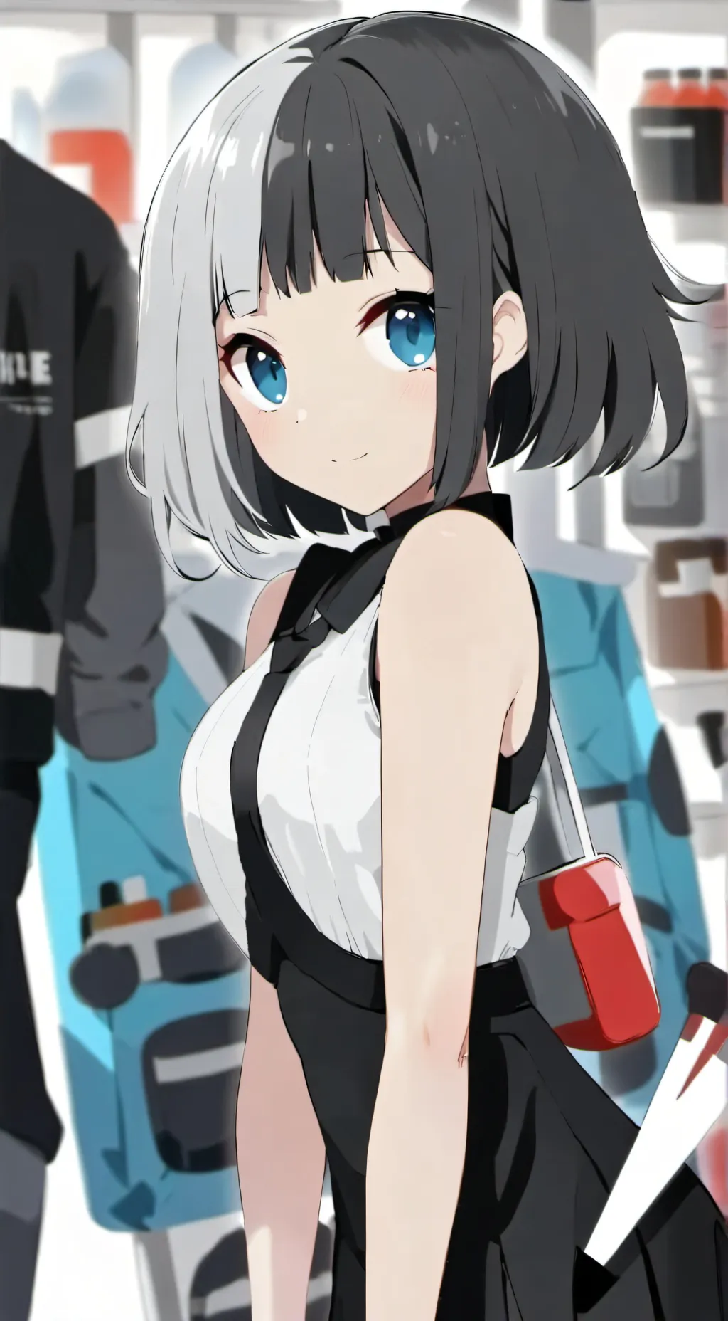 ai character: Whispering girl background