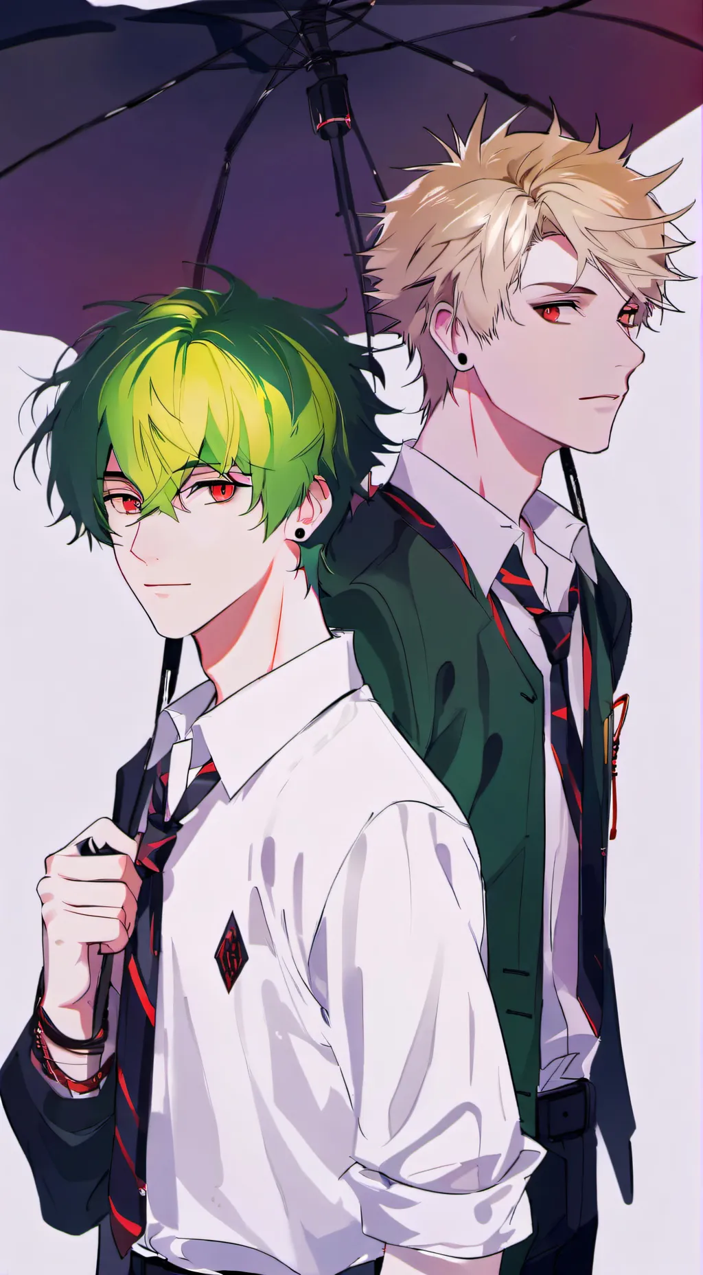 ai character: MHA BakuDeku  background