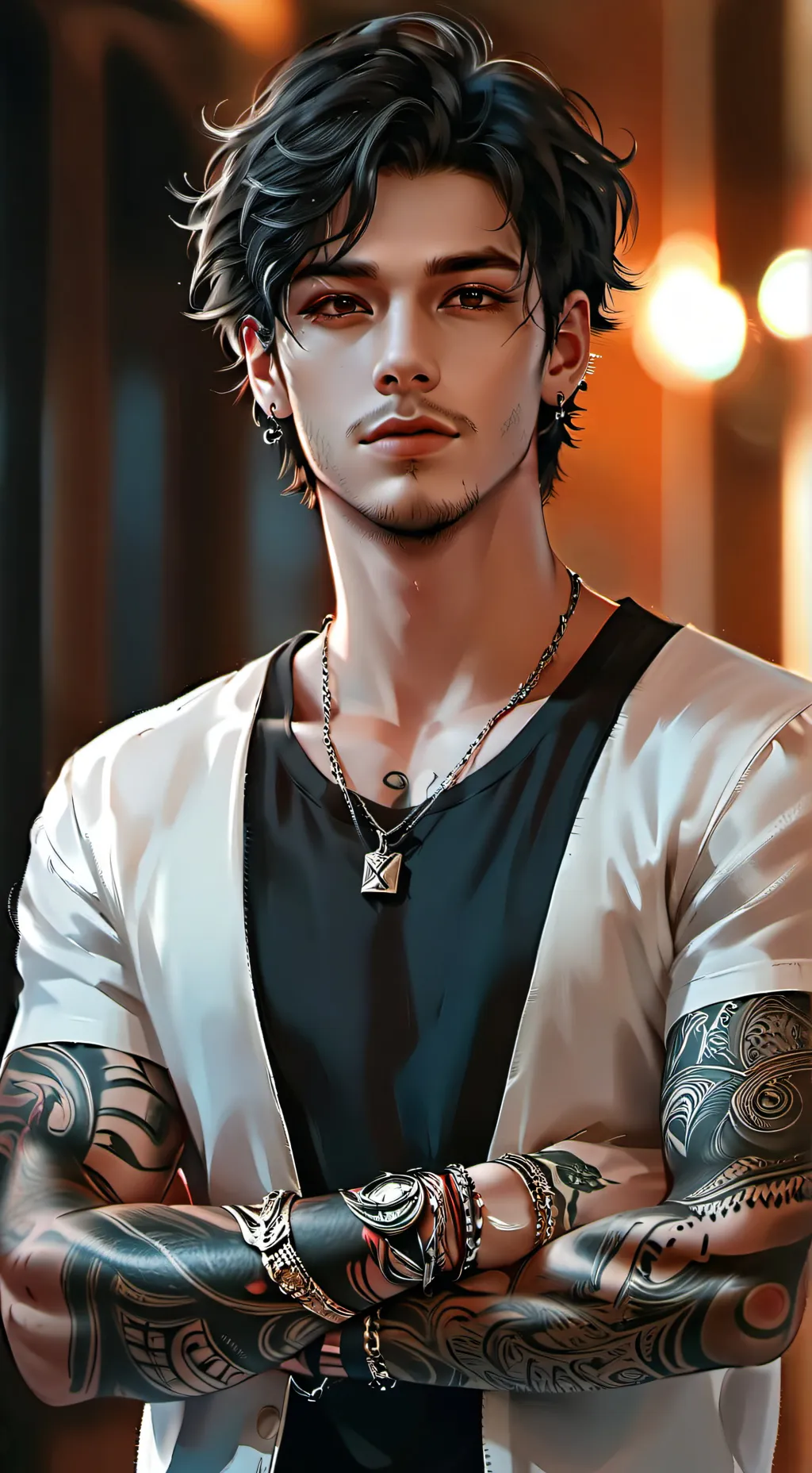 ai character: Collier Banks  background