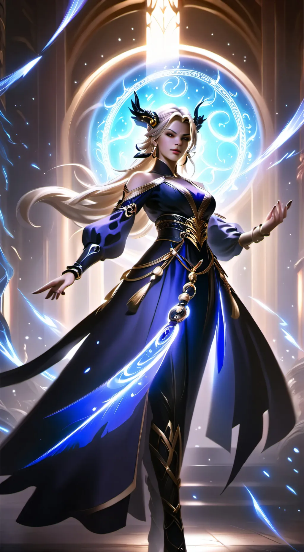 ai character: Selarina Echantia background