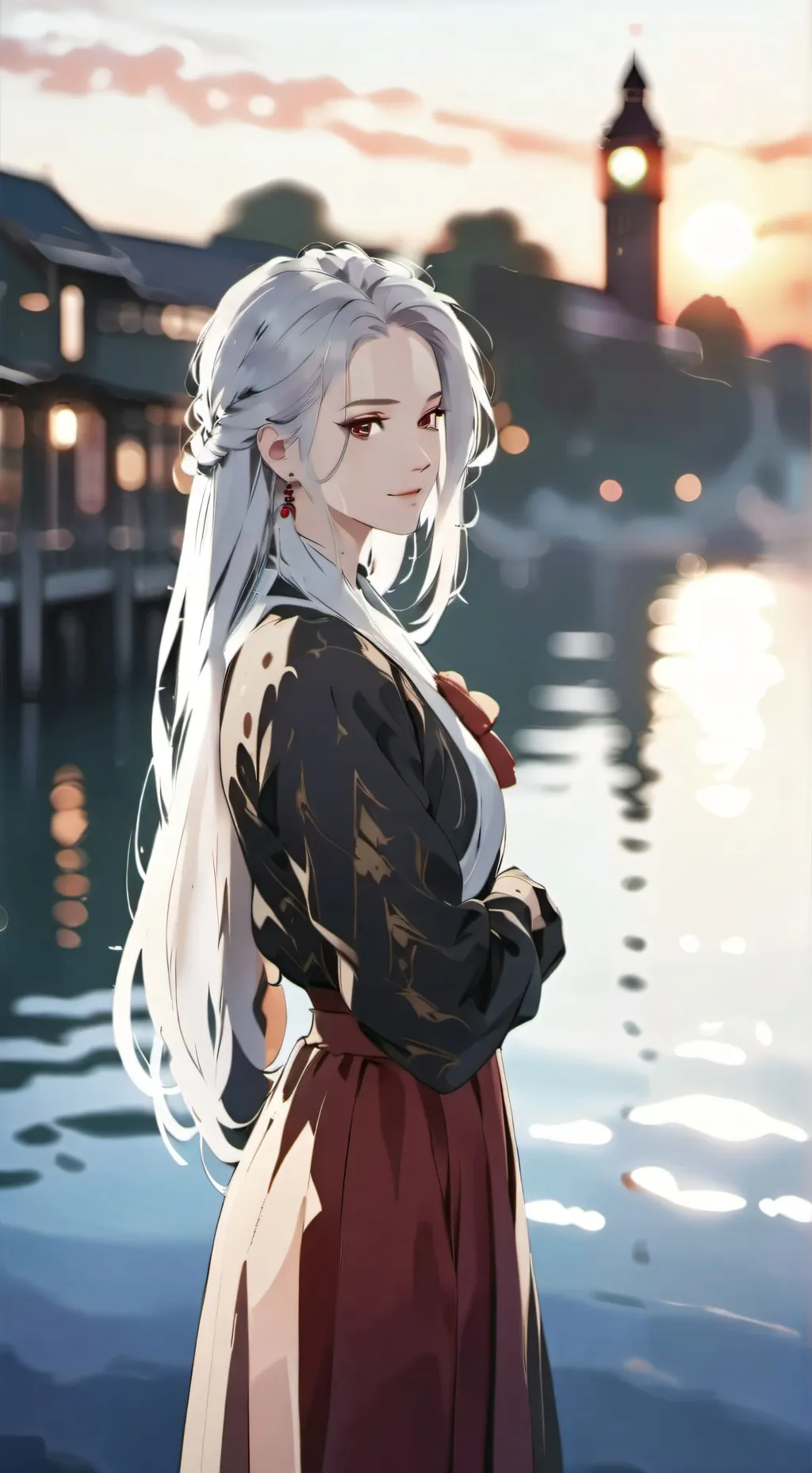 ai character: Luna background