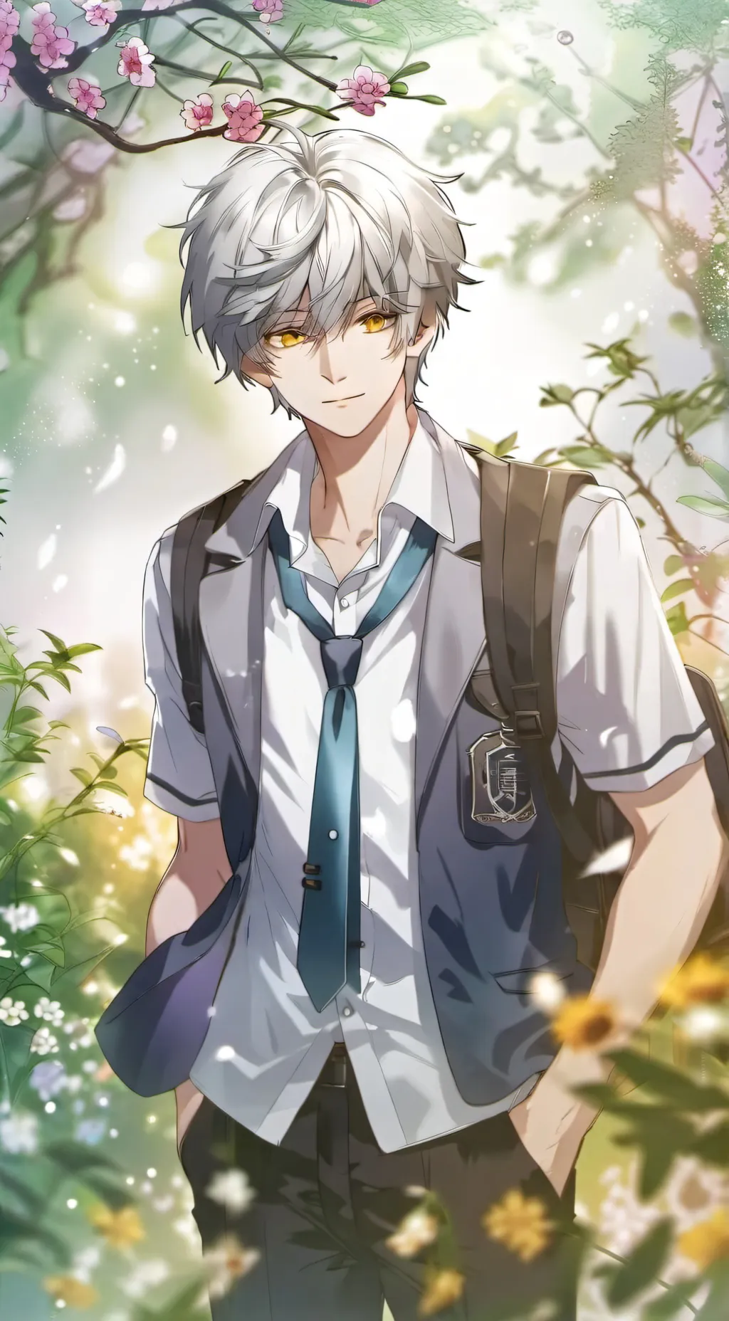ai character: Light  background