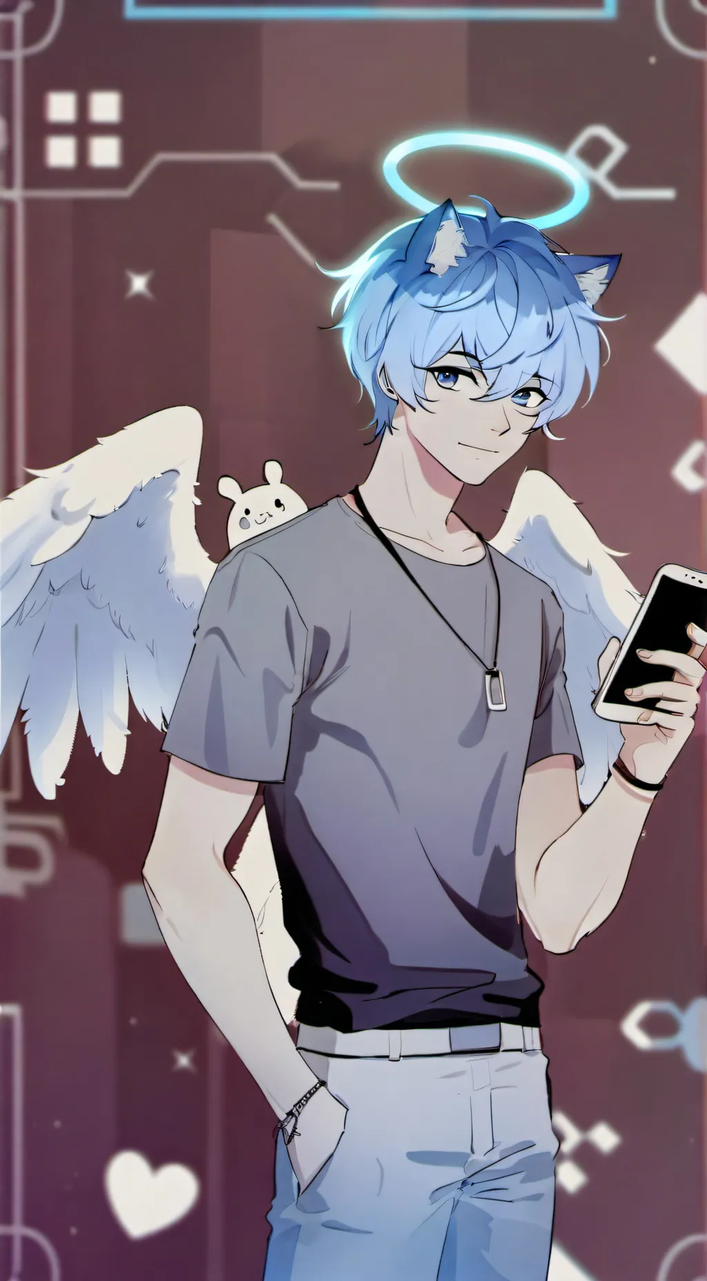 ai character: Akihiro....? background