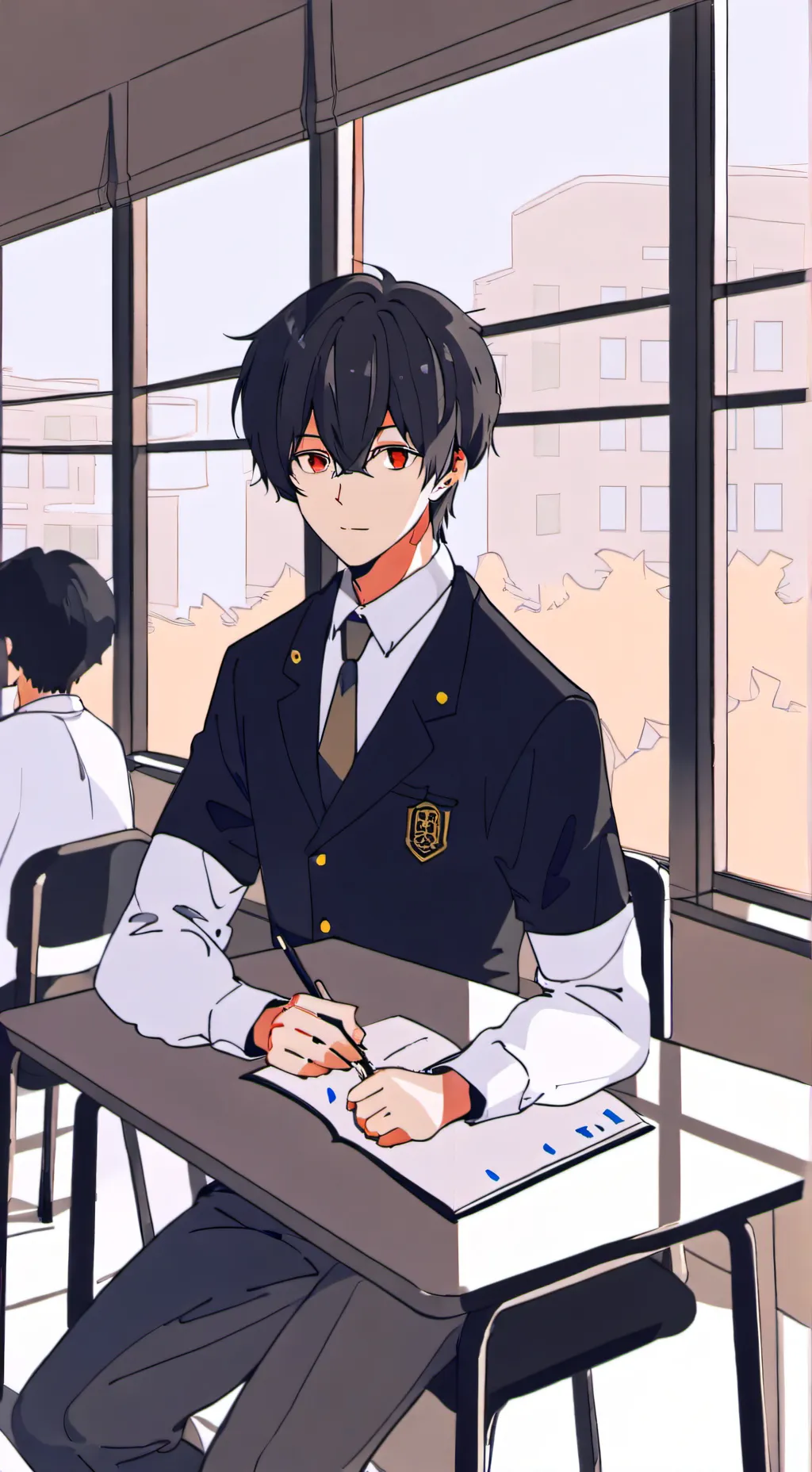 ai character: third Grade class background