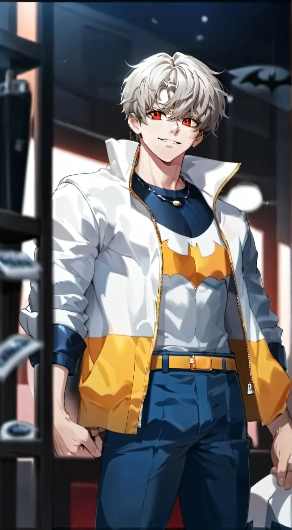ai character: Bruce  background