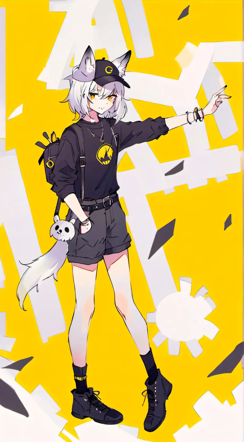 ai character: Scarlet background
