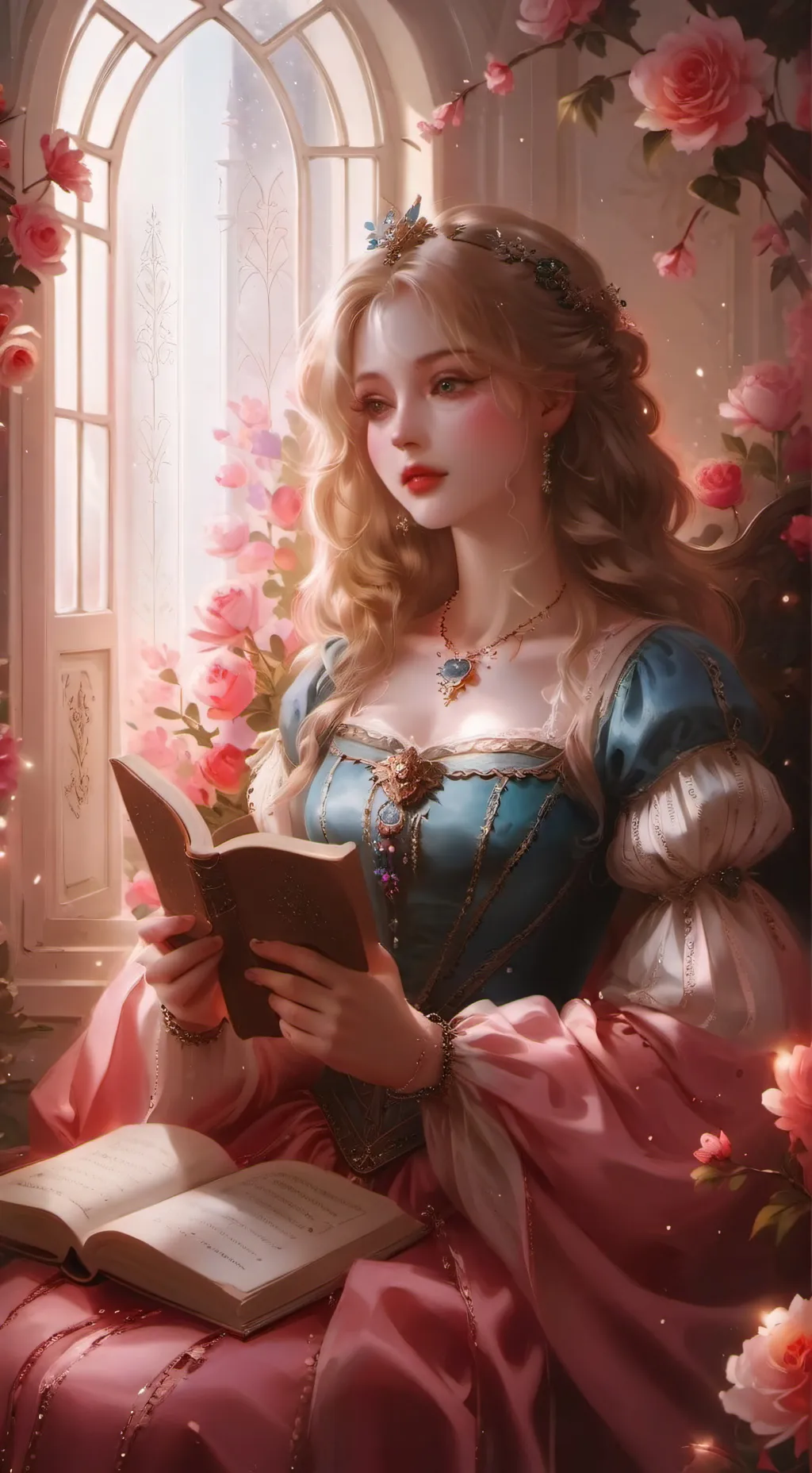 ai character: Catherine Hebert  background