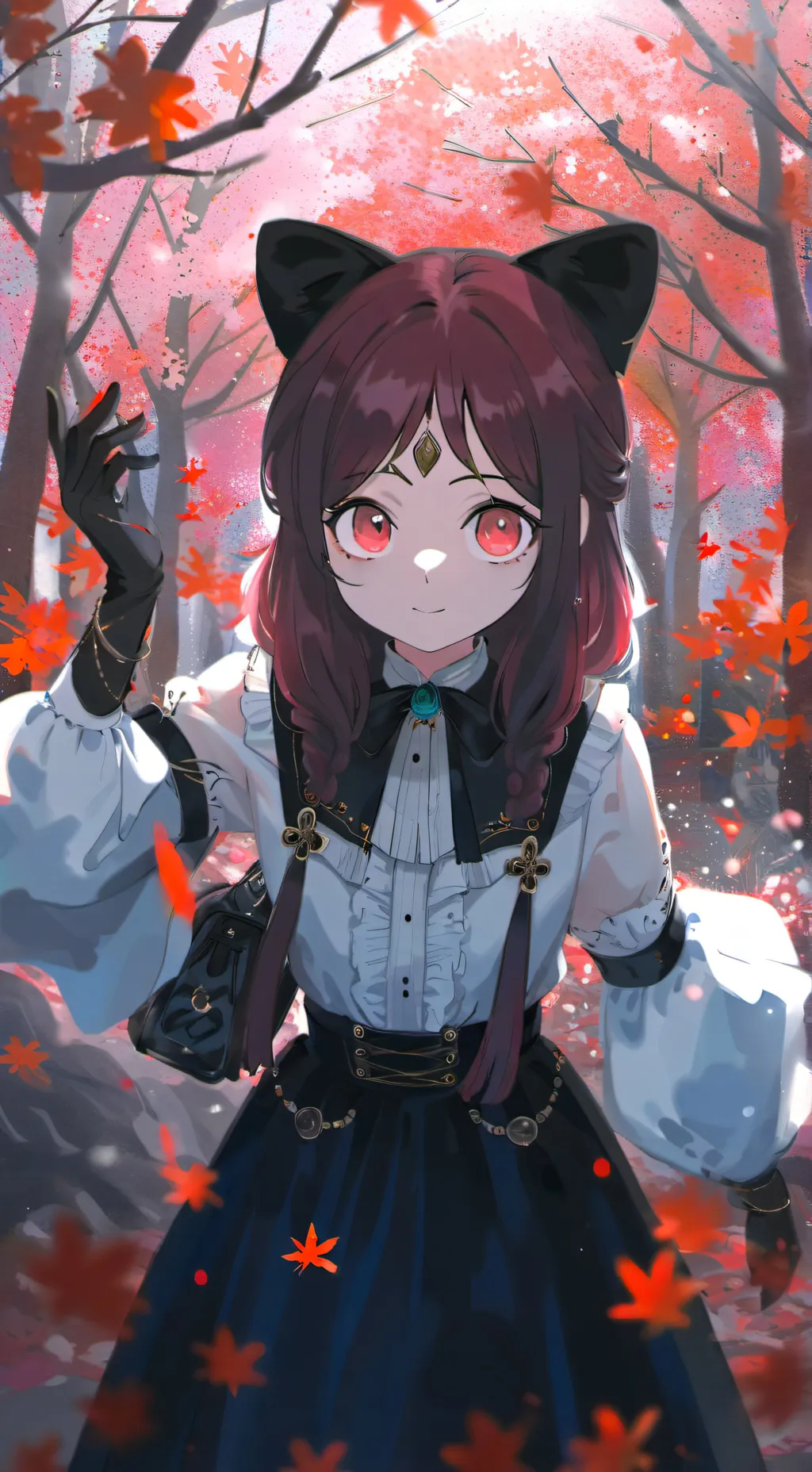 ai character: "HalloweenParty🎃🎉" background