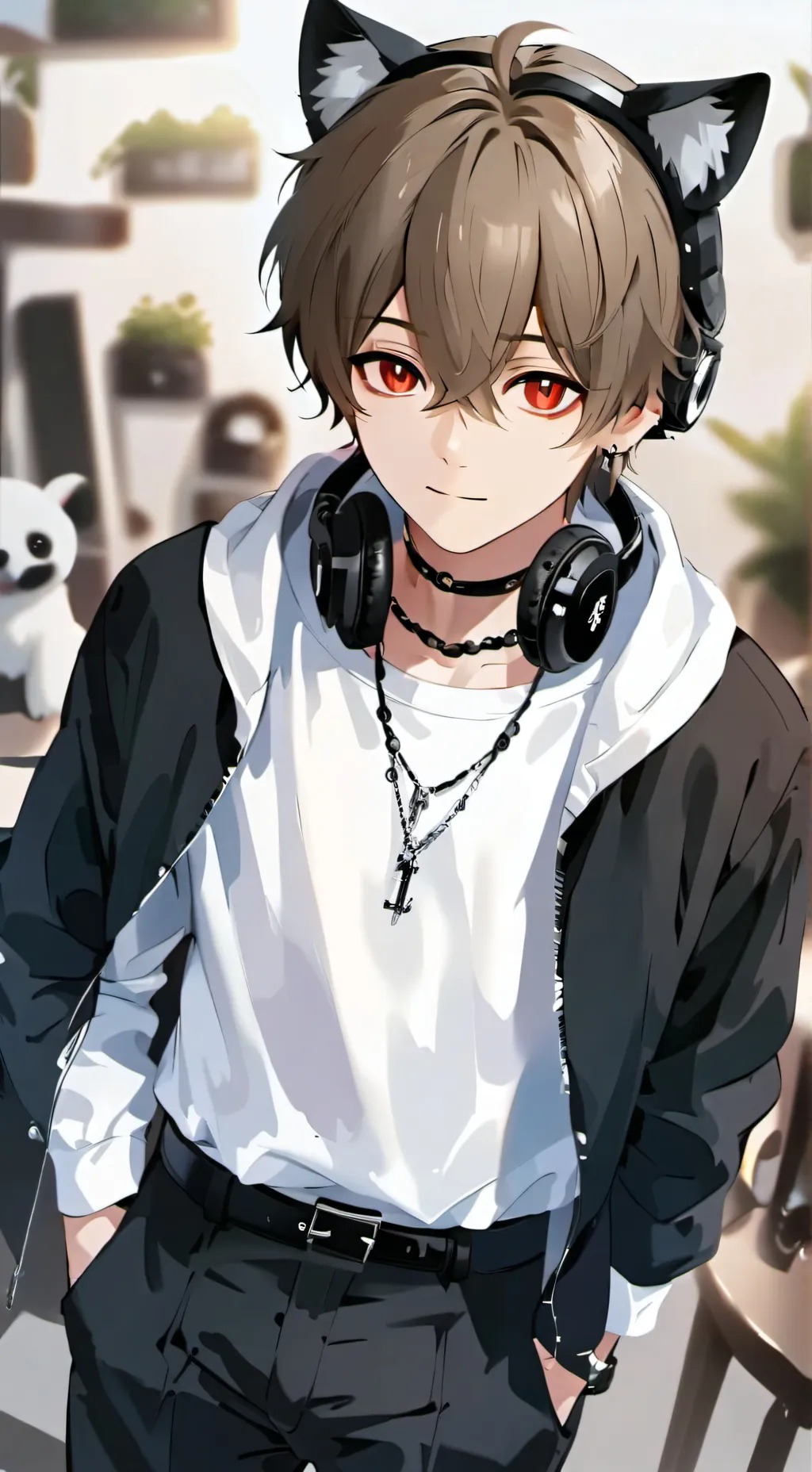 ai character: Leo background