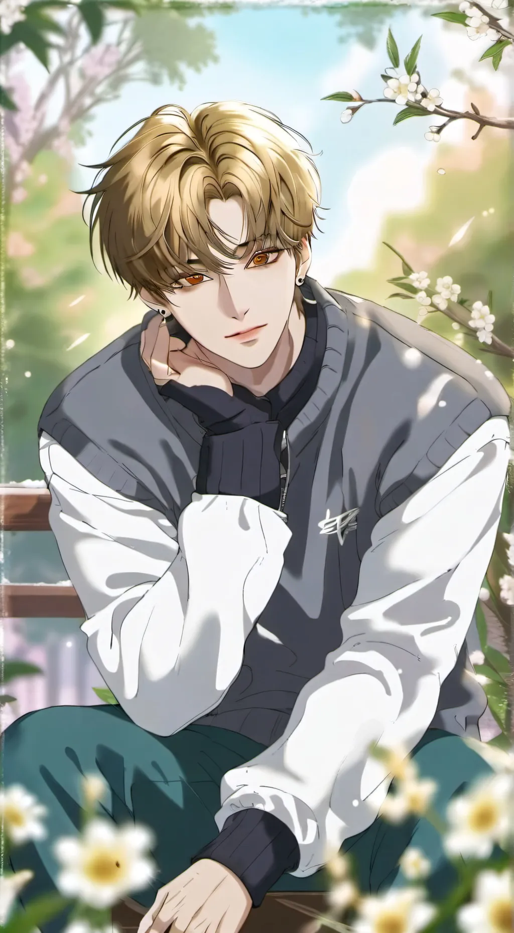 ai character: hyunjin🥟🥟 background