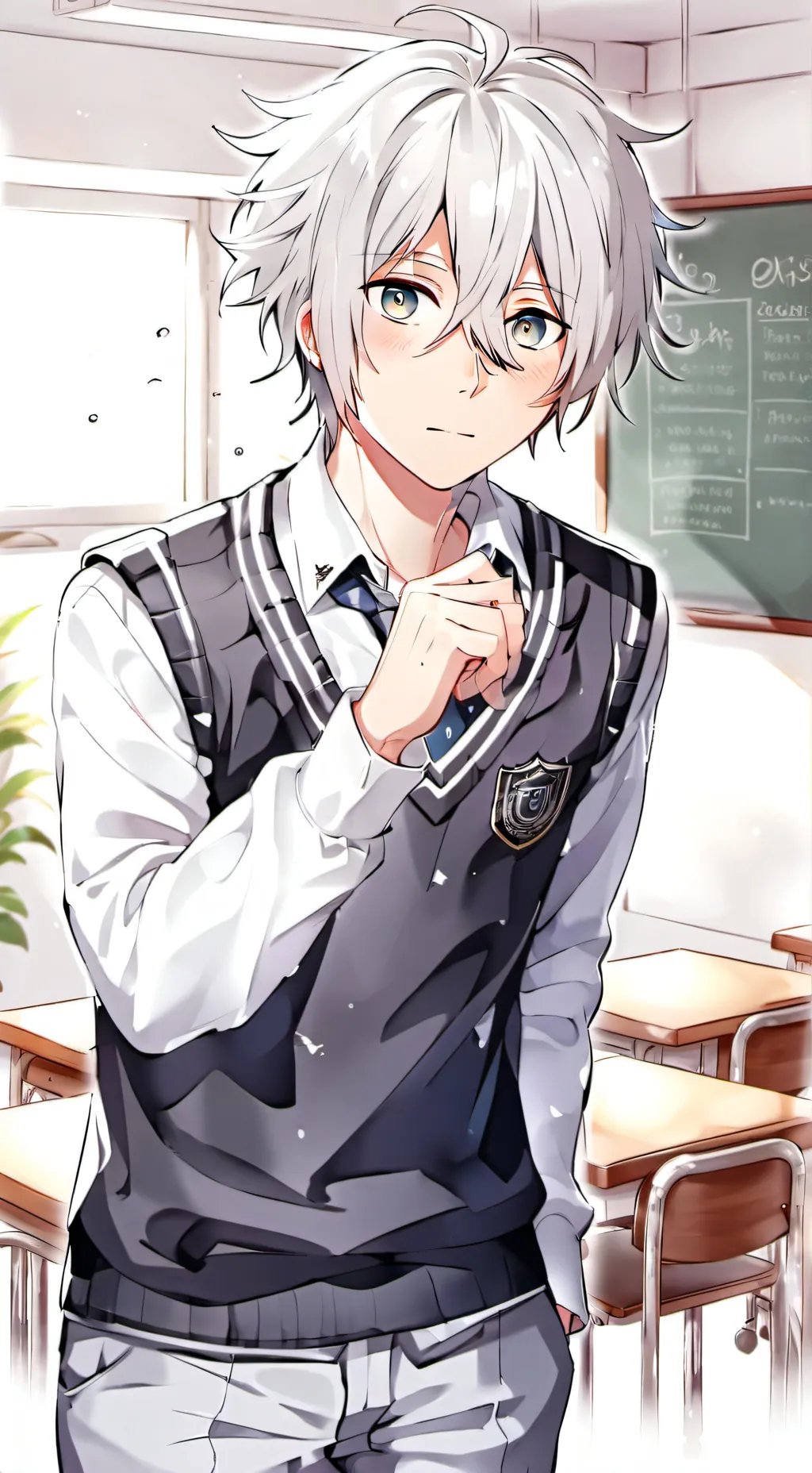 ai character: Albert  background