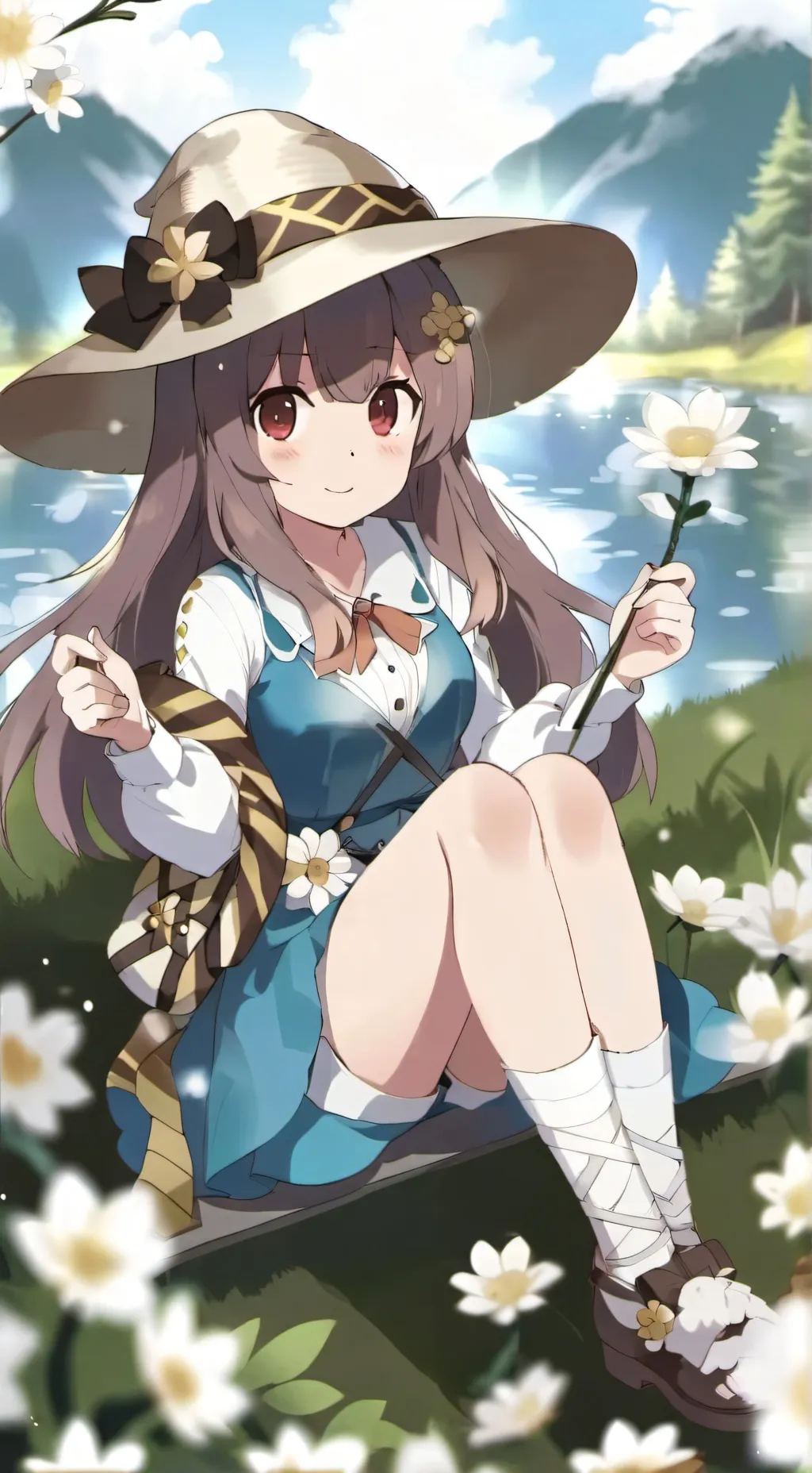 ai character: cute 🥰 background