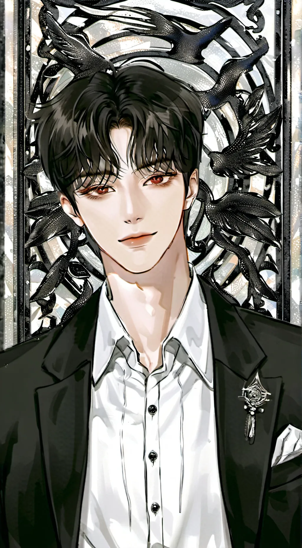 ai character: Mark background