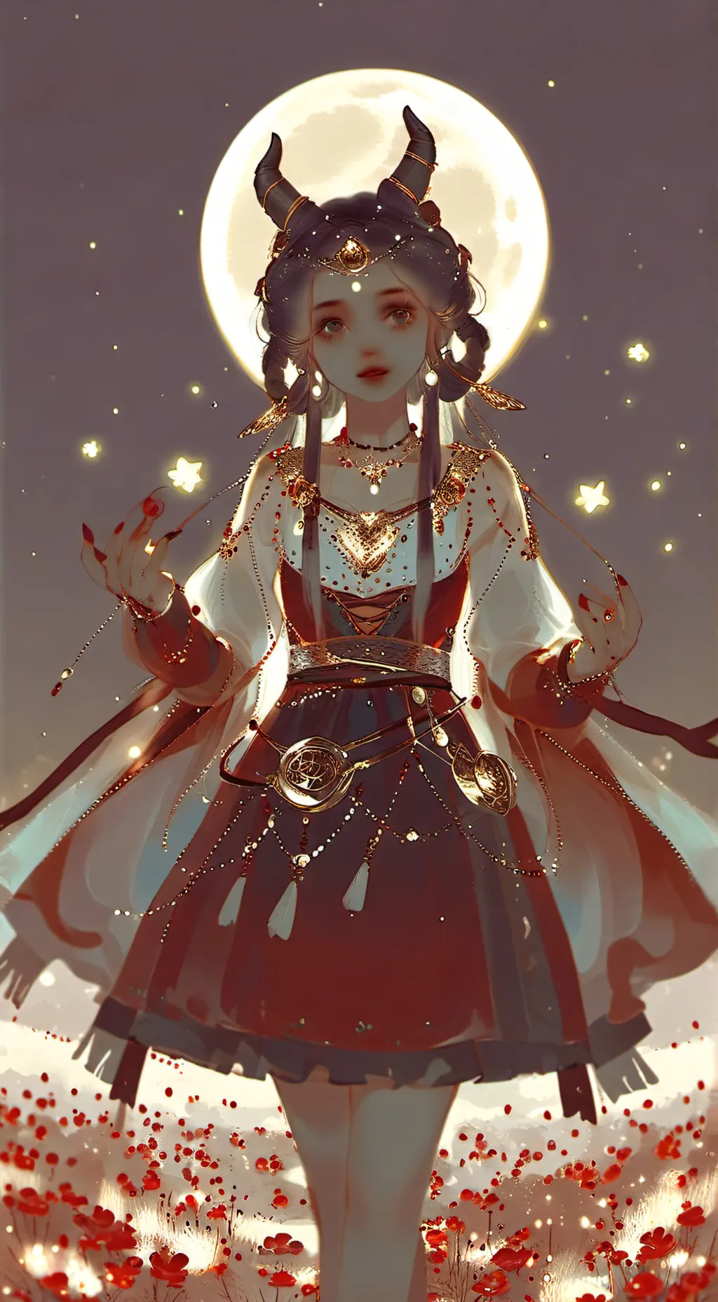 ai character: Luna_/ background