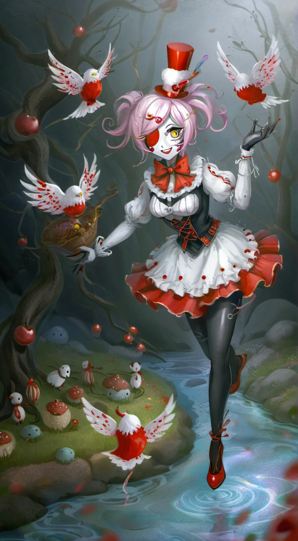 ai character: Glitch Direct NEWS background