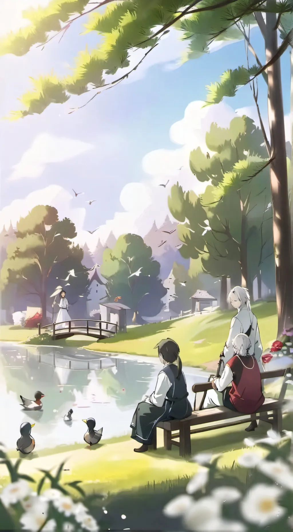 ai character: anime ||| background