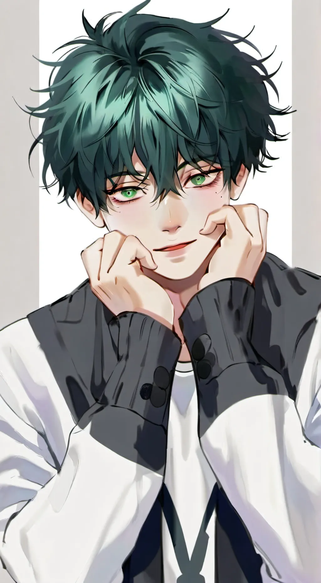 ai character: deku- background