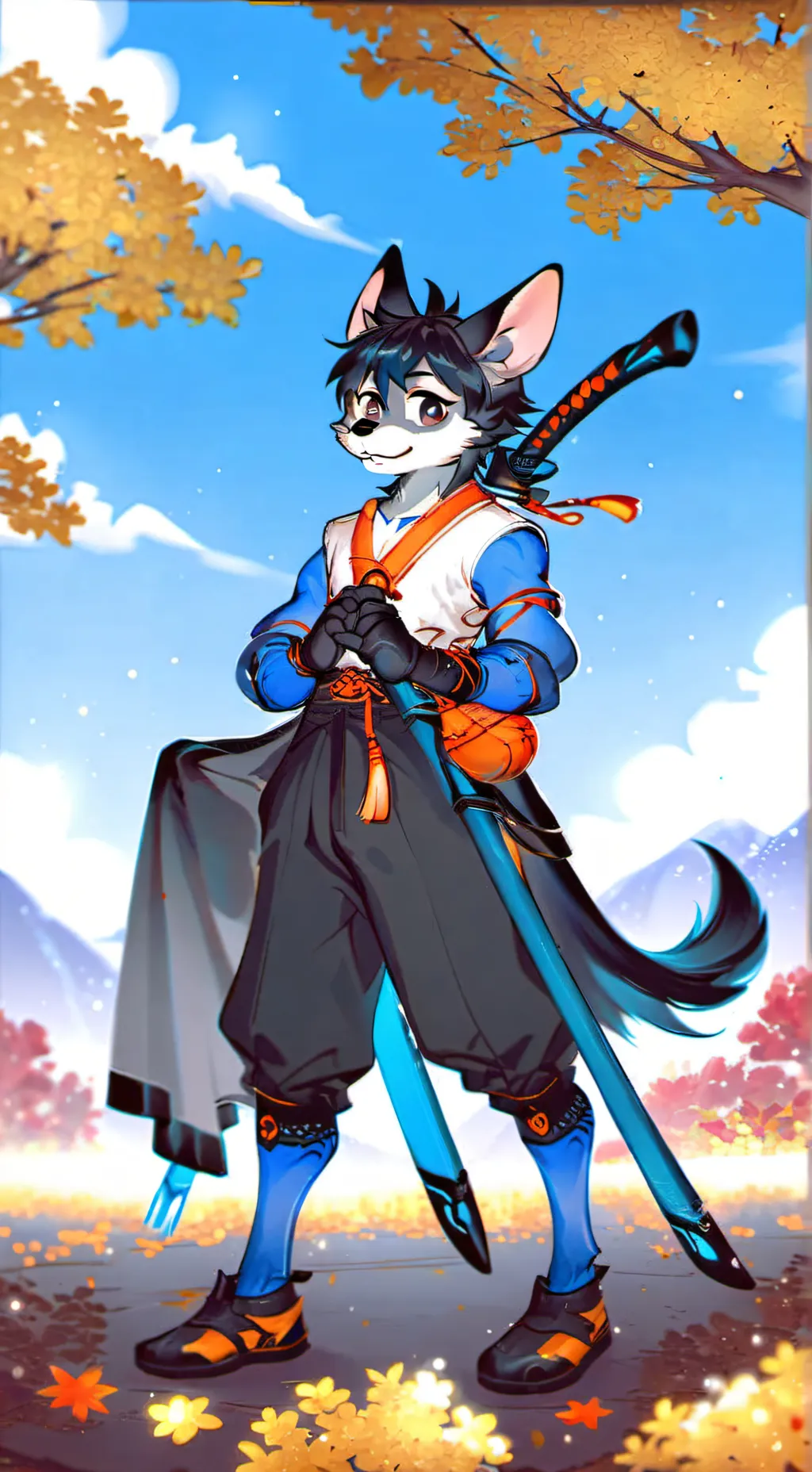 ai character: mundo neko  background