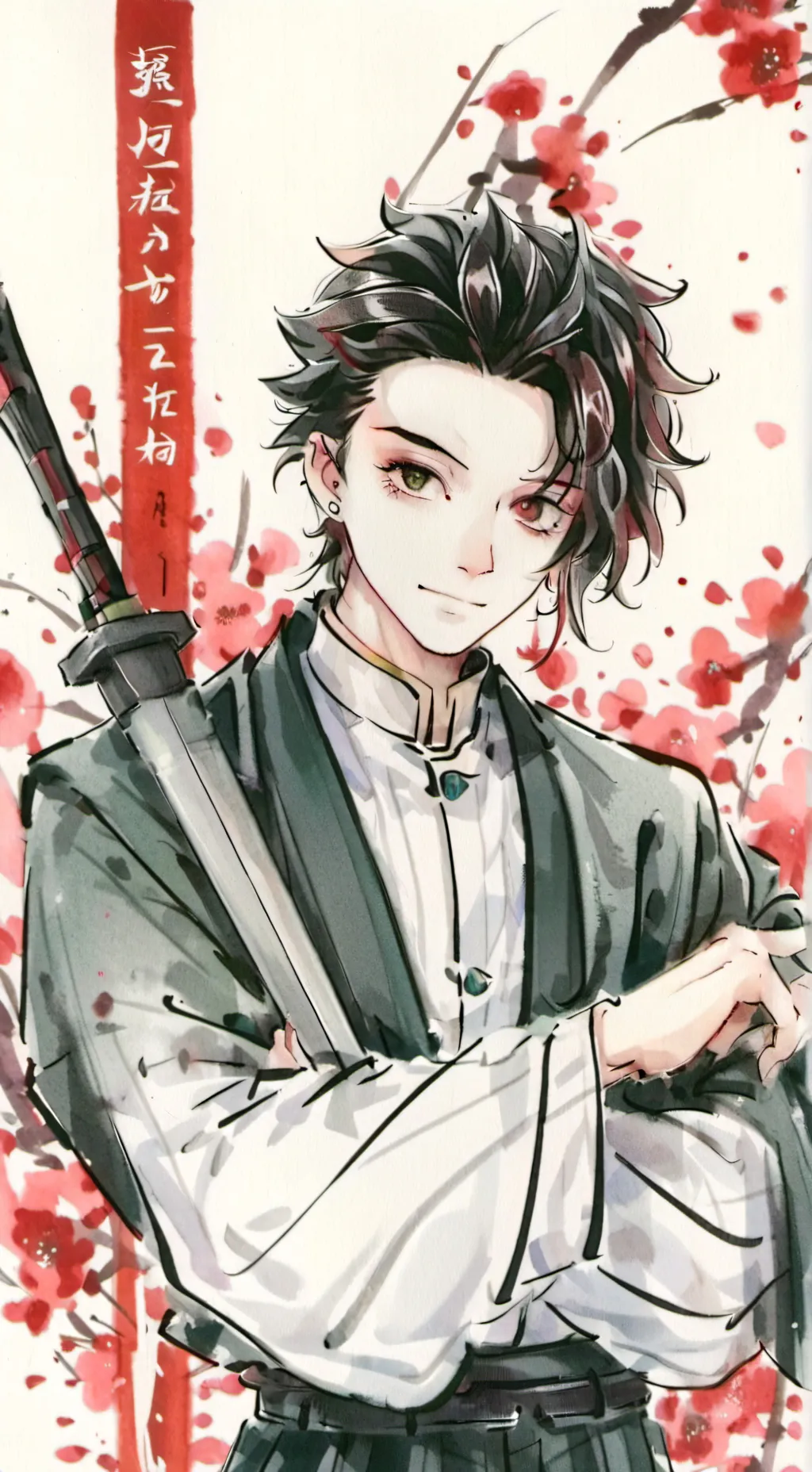 ai character: KNY Pick me Boy background