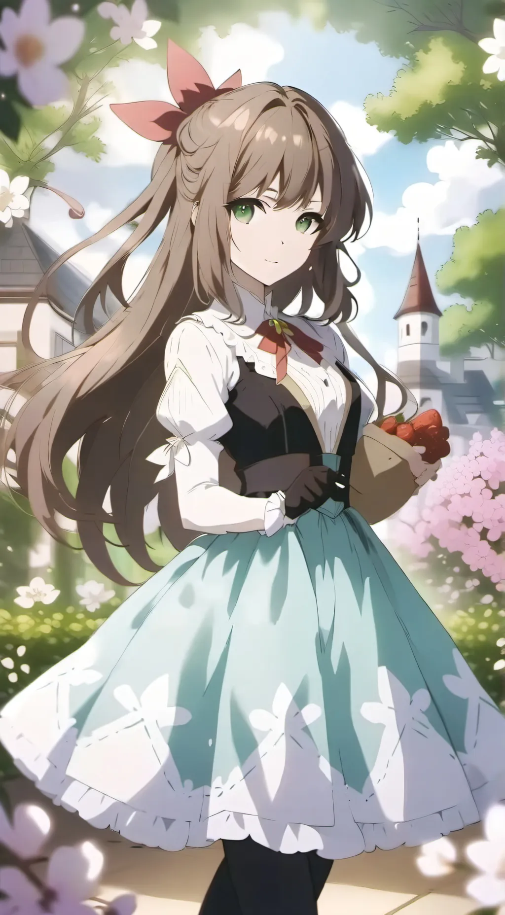 ai character: sus girls army background