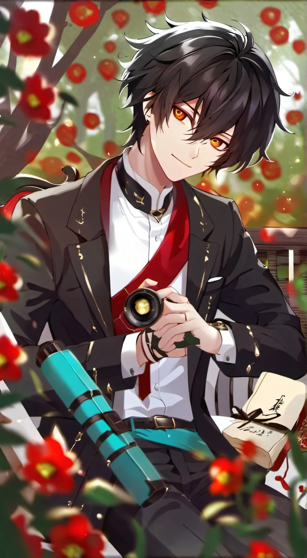 ai character: Makato Amishikoi background