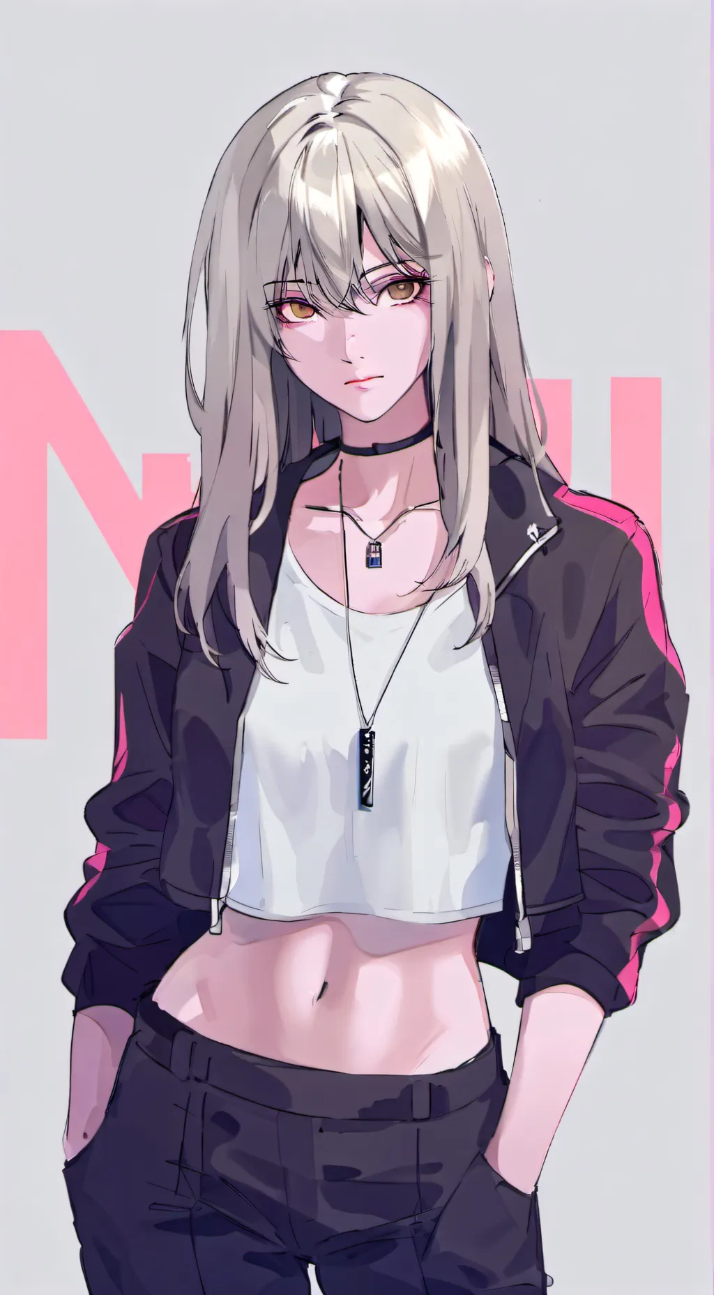 ai character: anime girl background