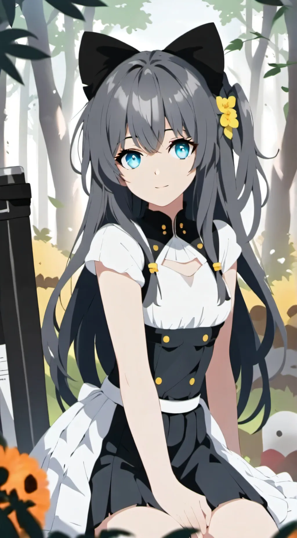 ai character: amiga falsa background
