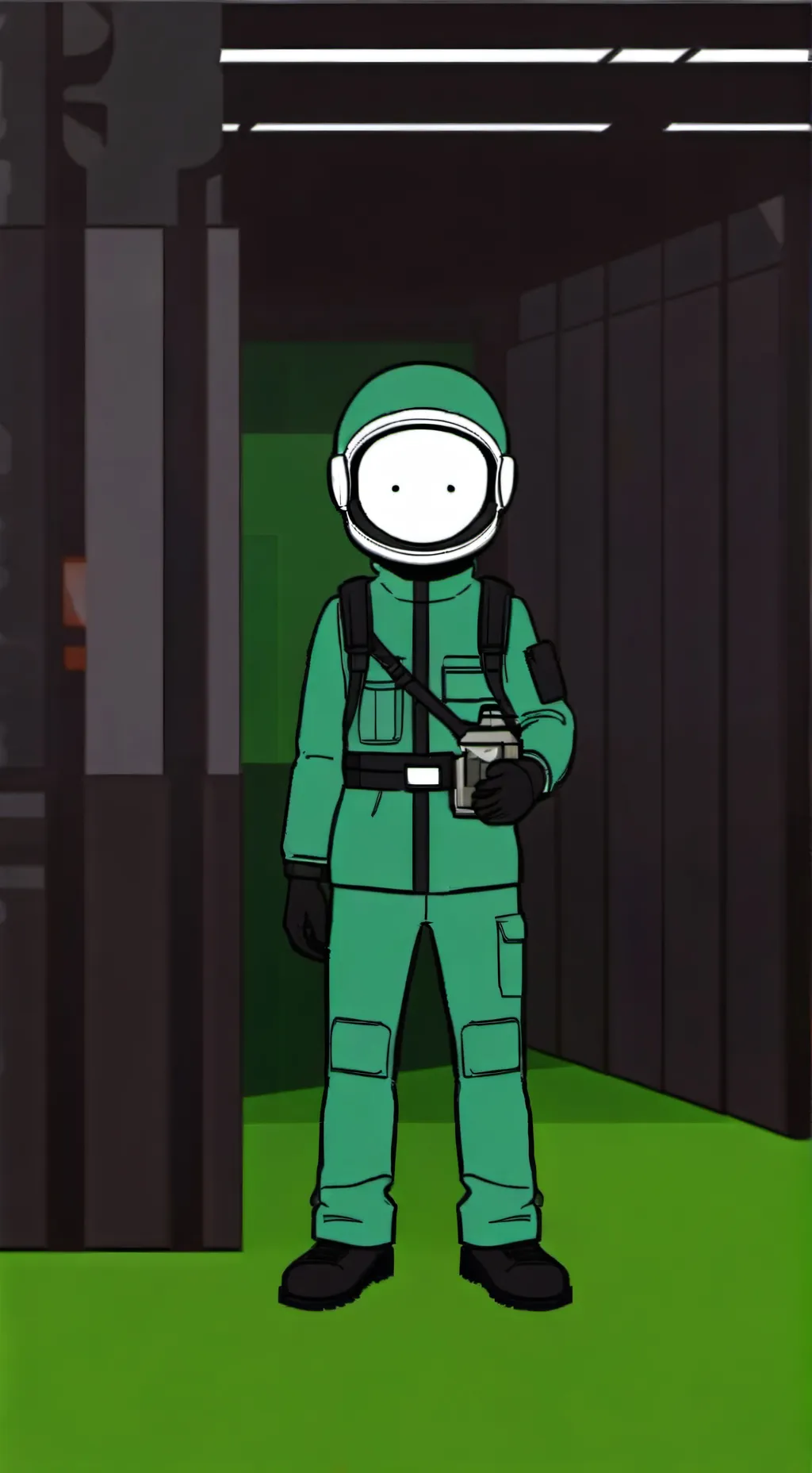 ai character: 14 >:) background