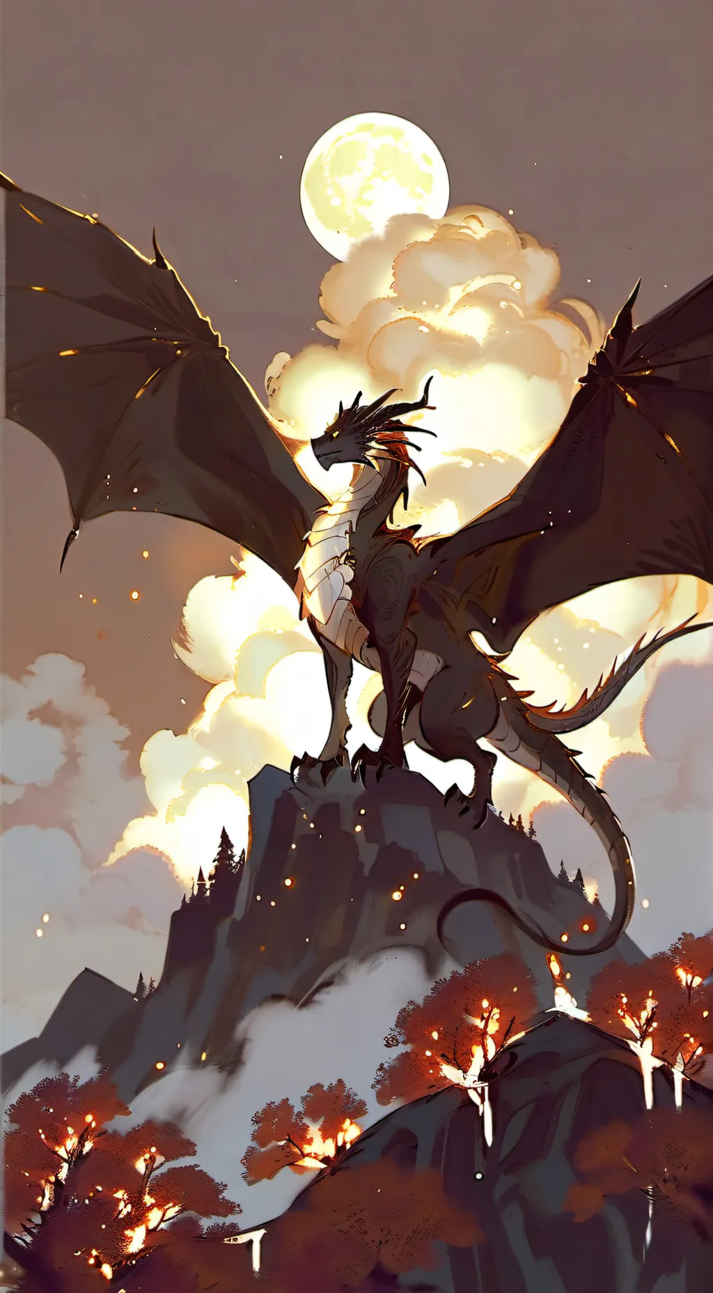 ai character: Jade mountain background