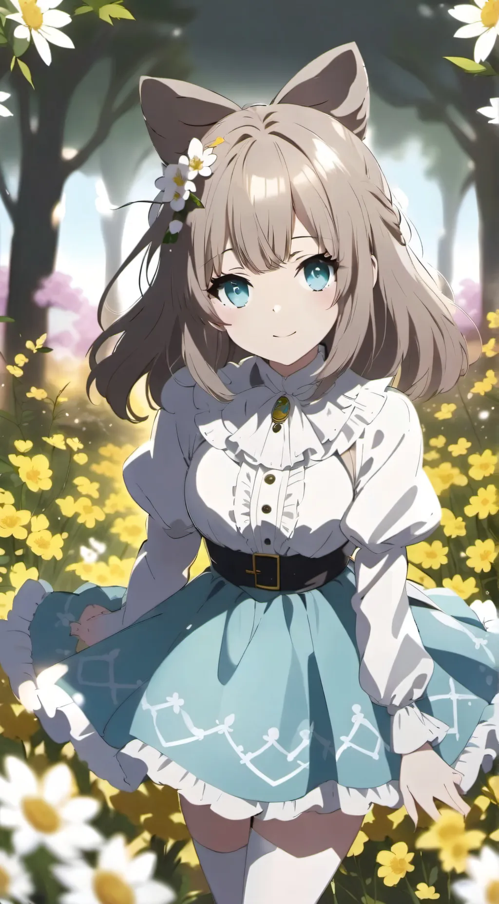 ai character: catgirl background