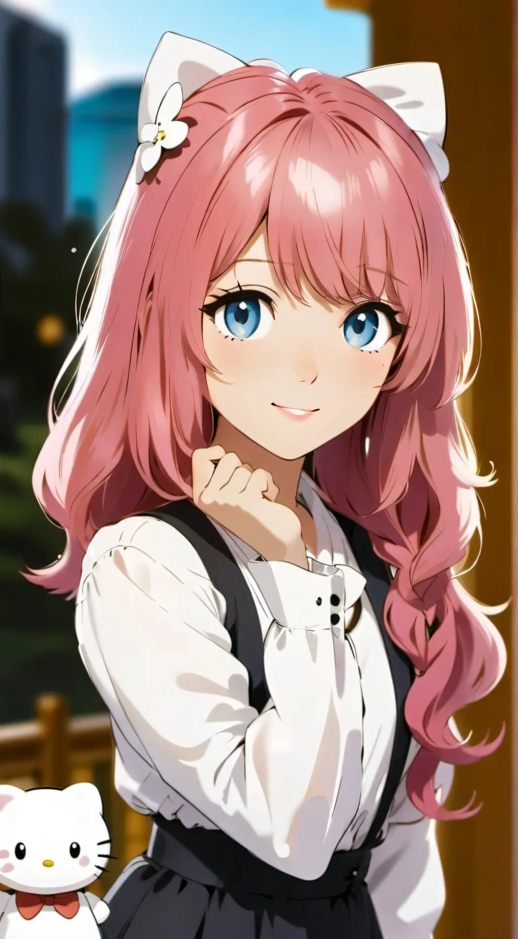 ai character: PinkyCat background