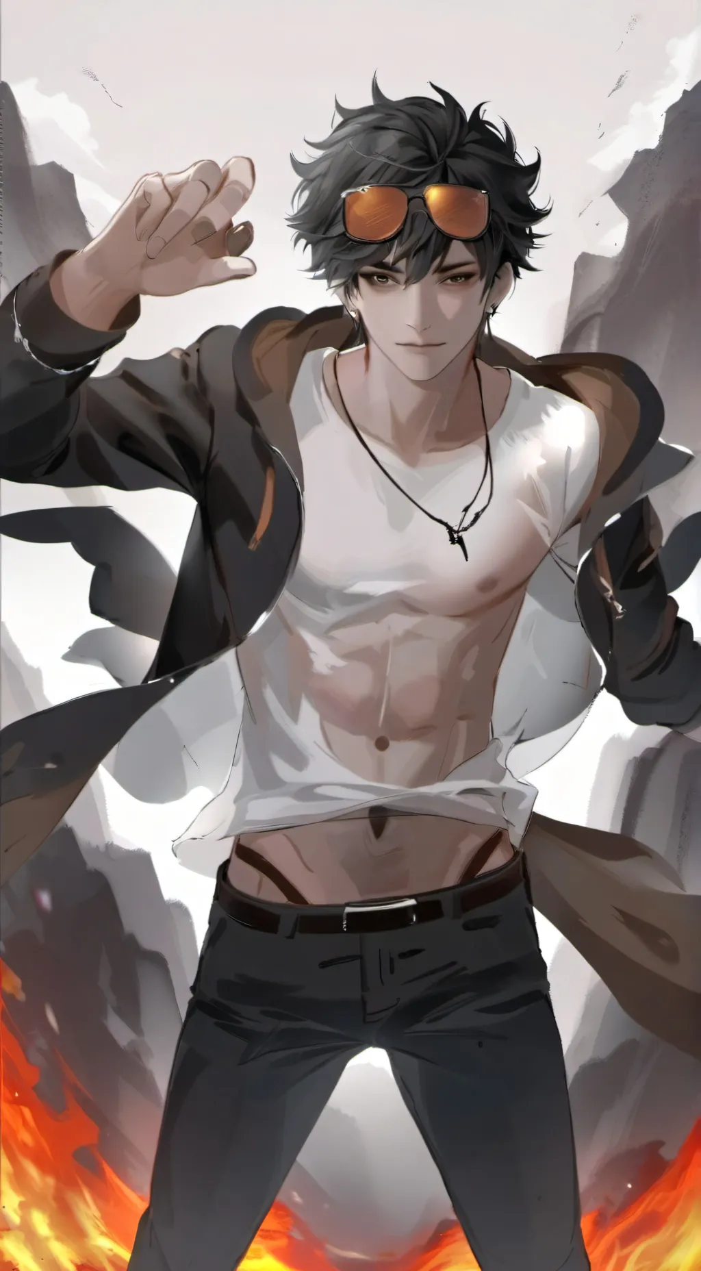 ai character: CHARMANDER background