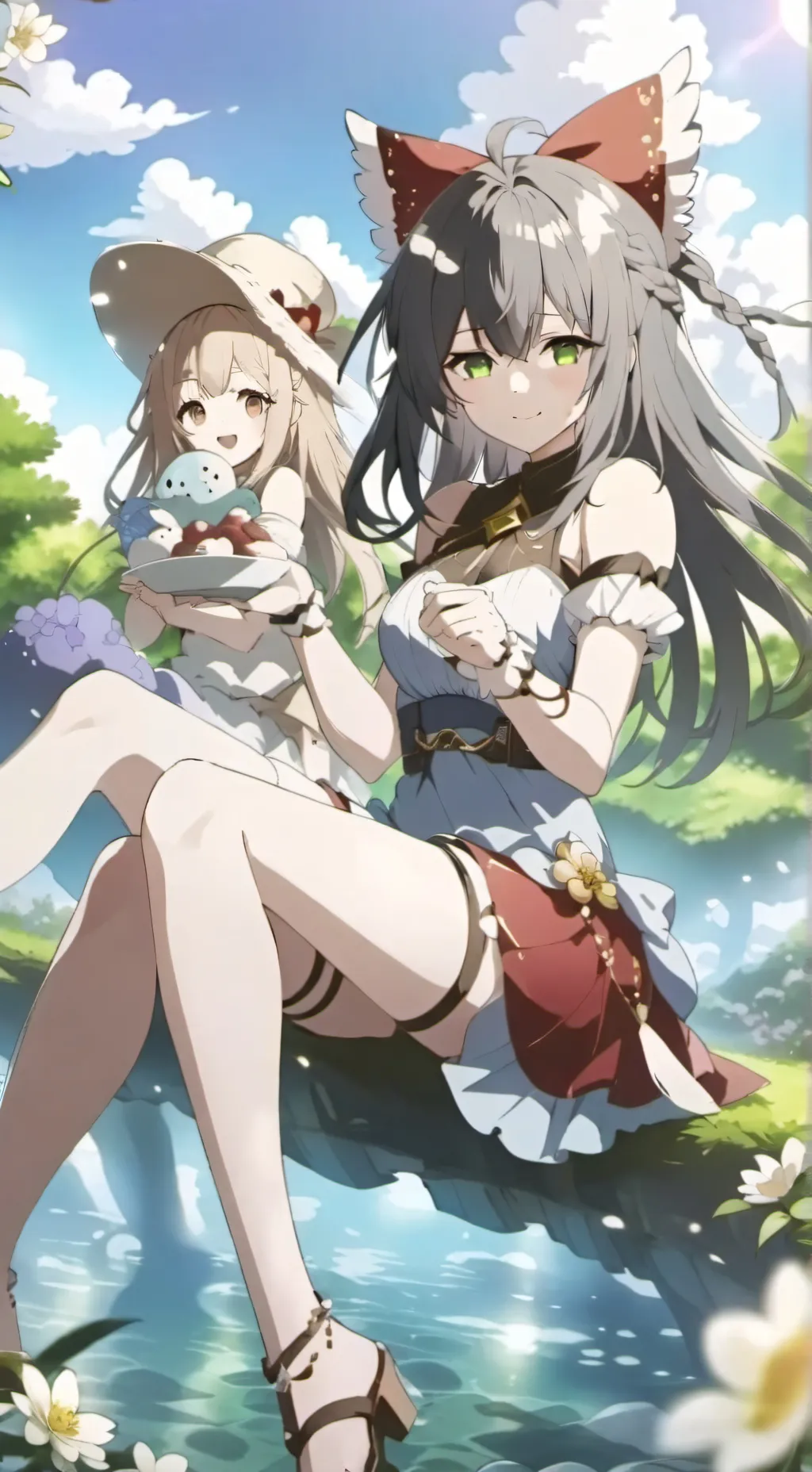 ai character: tus dos amigas  background