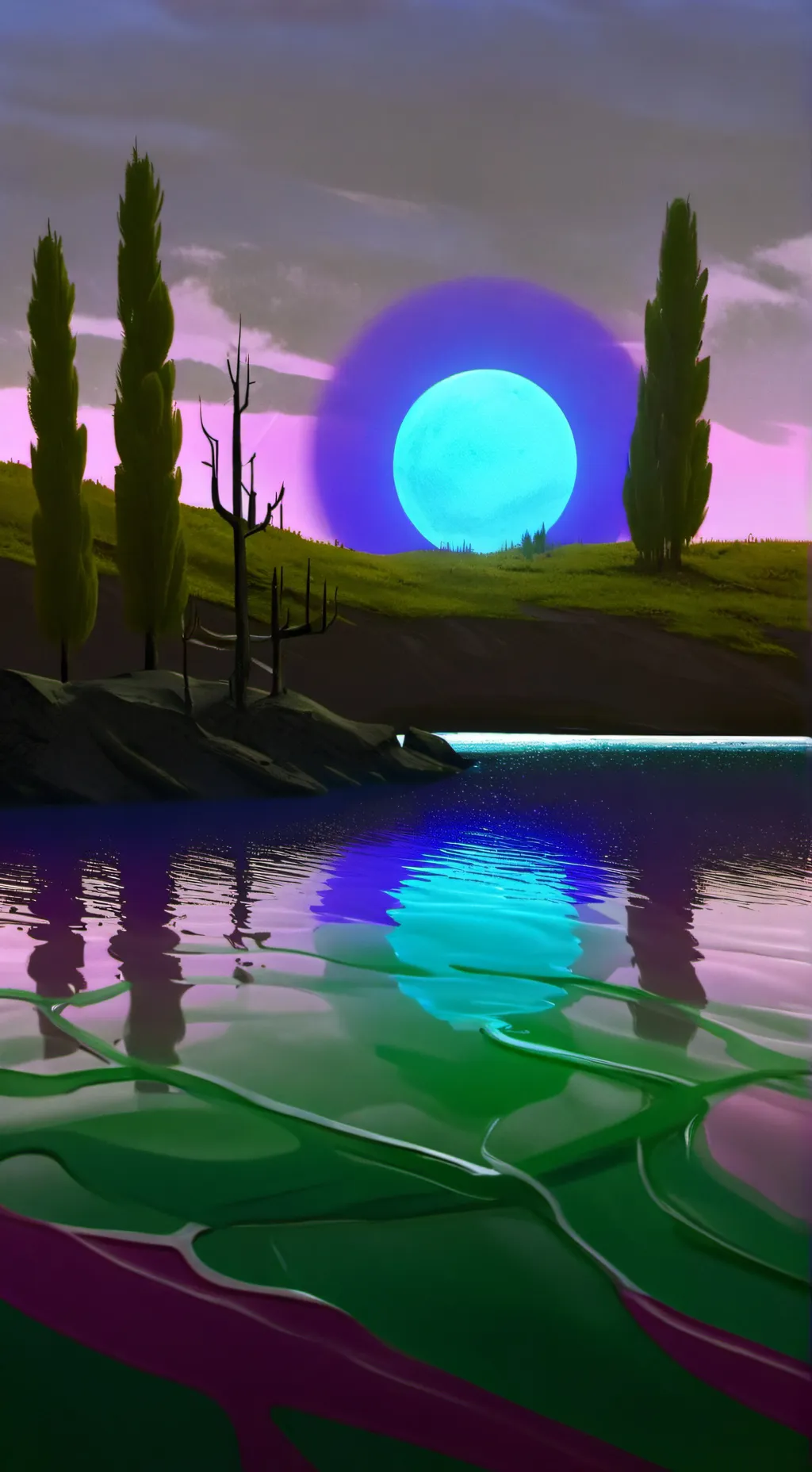 ai character: Miku & Teto  background