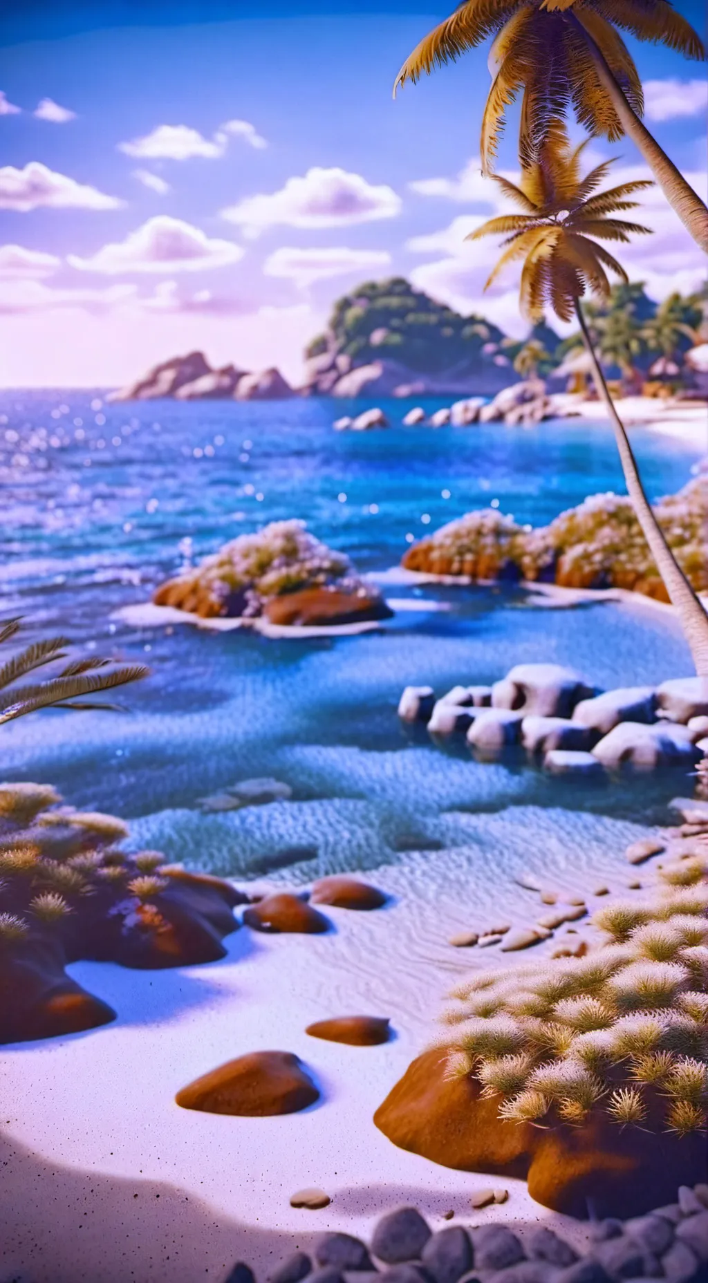 ai character: Prehistoric Island background