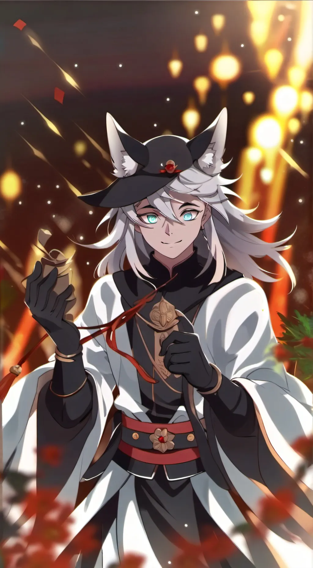 ai character: Douma×Akaza  background